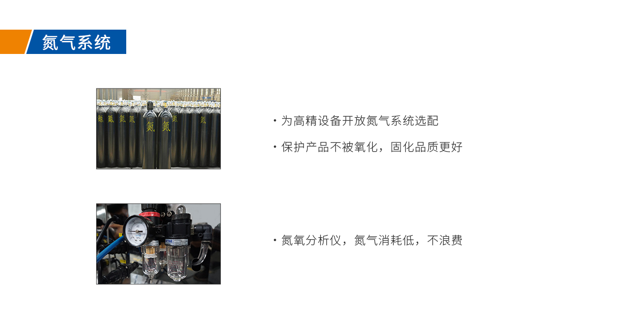 浩寶垂直固化爐可選氮氣等氣氛系統(tǒng)，耗氮省